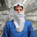 Passe-montagne extensible réutilisable et lavable en polyester | Blanc-1