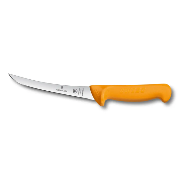 Swibo, Couteau à désosser, Tranchant normal, Flexible, 13 cm, Orange (5") 5.8406.13