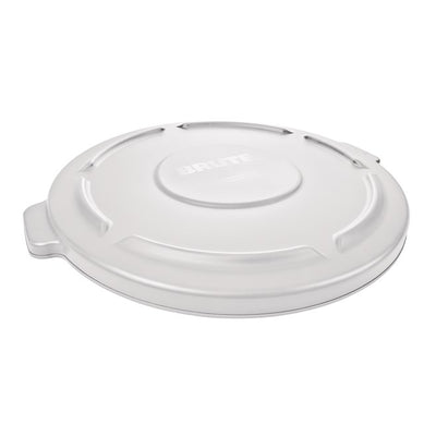 Acheter blanc Couvercles pour poubelles Rubbermaid Brute® | QMC: 6 couvercles