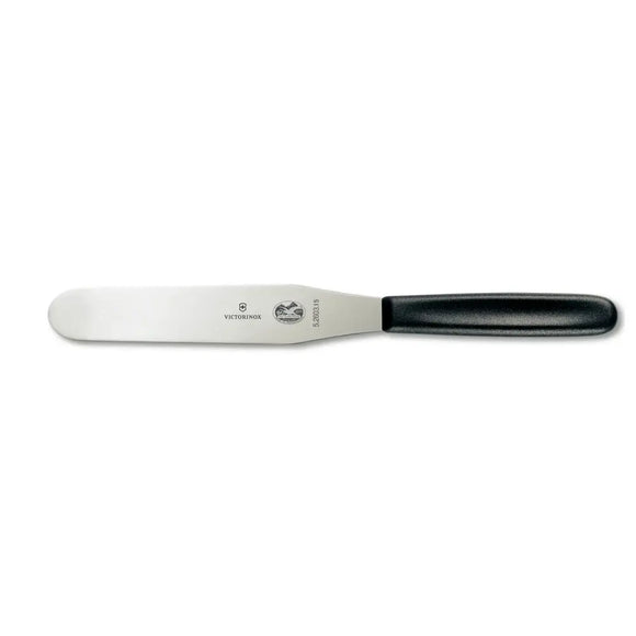 Spatule à glacer, lame droite 6", manche en polypropylène noir – avec gaine accrochable 5.2603.15