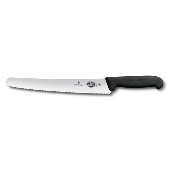 Couteau à pain et gâteau de boulanger, lame de 26 cm, bord dentelé, manche Fibrox violet 5.2935.26