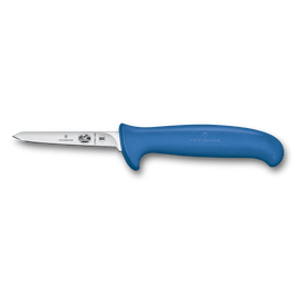 Couteau à volaille, 3 ¼", pointe biseautée, petit manche bleu Fibrox 5.5902.08S