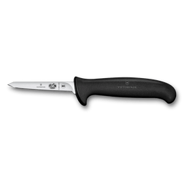 Couteau à volaille, 3 ¼ po, pointe inclinée, petit manche Fibrox noir 5.5903.08S