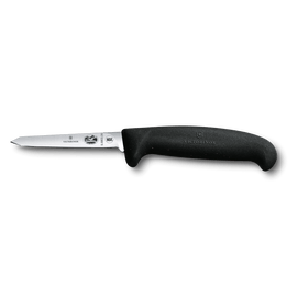 Couteau à volaille, 3" pointe oblique, désosser, petit manche Fibrox noir 5.5903.08