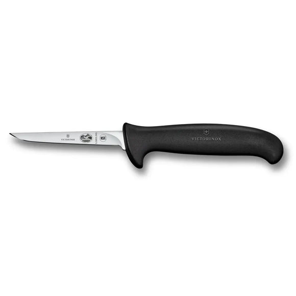 Couteau à volaille, 3 ¾ po, droit, à désosser, petit manche noir Fibrox 5.5903.09S