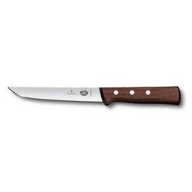 Couteau à désosser, 15 cm lame droite, extra large, rigide, manche bois 5.6006.15