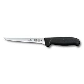 Couteau à désosser, lame droite, étroite et flexible de 15 cm, manche bleu Fibrox 5.6412.15