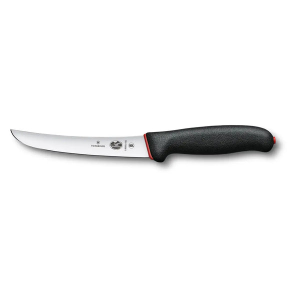Boning Knife, 6" curved, wide blade, black Dual Grip handle 5.6503.15D