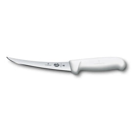 Couteau à désosser, lame courbe semi-rigide de 15 cm, manche Fibrox blanc 5.6607.15