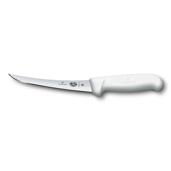 Boning Knife, 6" curved, semi-stiff blade, white Fibrox handle 5.6607.15