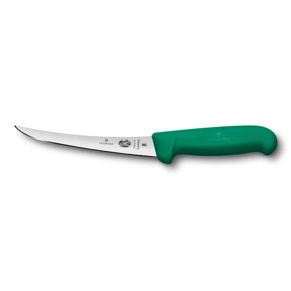 Boning Knife, 6" curved, flexible blade, green Fibrox handle 5.6614.15