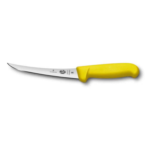 Boning Knife, 6" curved, flexible blade, yellow Fibrox handle 5.6618.15