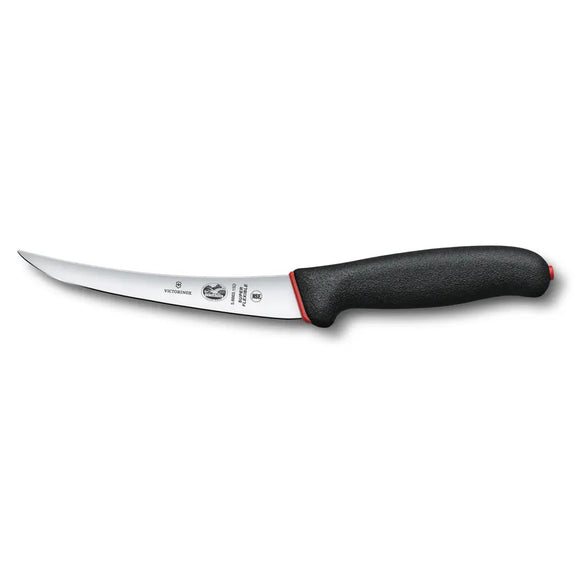 Couteau à désosser, 6" courbé, lame étroite super flexible, manche Dual Grip noir 5.6663.15D