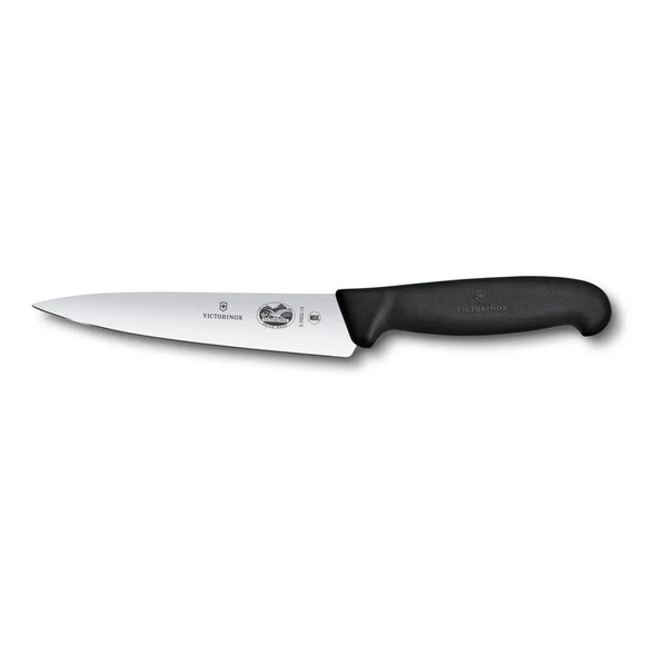 Couteau à fileter, lame droite semi-flexible de 15 cm, manche Fibrox noir 5.2803.15B