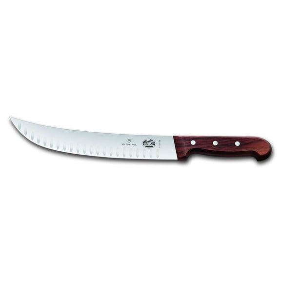 Cimeter Knife, 10" granton blade, wood handle 5.7320.25