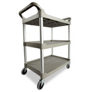 Chariot utilitaire Rubbermaid avec roulettes pivotantes-2