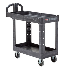 Acheter black Chariot utilitaire Brute haute résistance avec poignée ergonomique et étagère à rebord