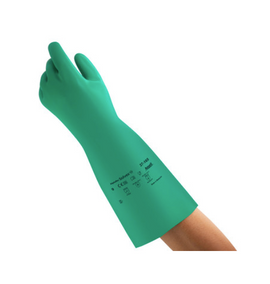 Chemical Resistant Ansell® Alphatec® Sol-Vex® Unlined Nitrile Gloves | 37-165 | 22 Mil - 0