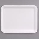 White 2S Foam Meat Tray | 8"x 6"x 5/8"-2