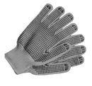 Cotton String Knit Glove with Black PVC Dots-1