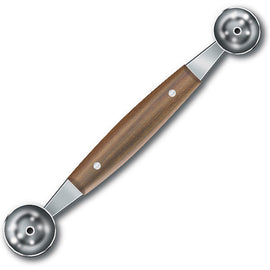 Double Melon Baller with Wood Handle 7.616