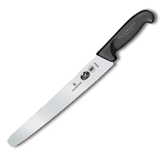 Couteau à lame dentelée ondulée 26 cm avec manche Fibrox 5.2933.26