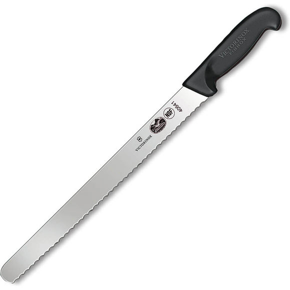 Couteau à trancheur à lame dentelée ondulée de 30,5 cm avec manche Fibrox 5.4233.30