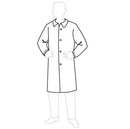 Blouse de laboratoire jetable en polypropylène | Poignets élastiques Fermeture à boutons-pression-1