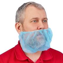Couvre-barbes en polypropylène bleu | Boîte de 1 000
