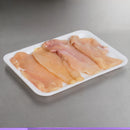 White 2S Foam Meat Tray | 8"x 6"x 5/8"-1