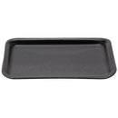 Black 2S Foam Meat Tray | 8"x 6"x 5/8"-2