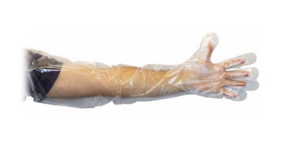 Shoulder Length Polyethylene (PE) Powder Free Gloves | 35″