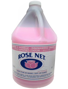 Rose Net Liquid Dishwashing Detergent – 3.6L, Grease Removal, Gentle, Food Service Use