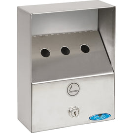 Wall-Mount Ashtray | Stainless Steel Heavy Duty Outdoor Ash Bin