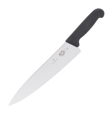 Couteau à sandwich droit dentelé de 25 cm avec manche Fibrox 5.2033.25