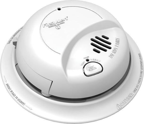 Détecteur de fumée câblé 120 V avec batterie de secours